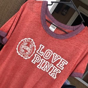 PINK light red tshirt